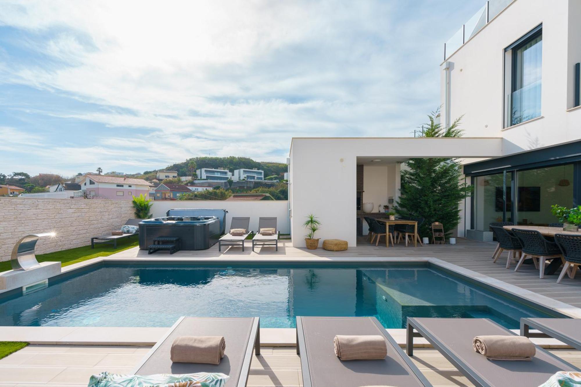 Paradise Villa, Luxury Villa Near The Beach Ribamar  Kültér fotó